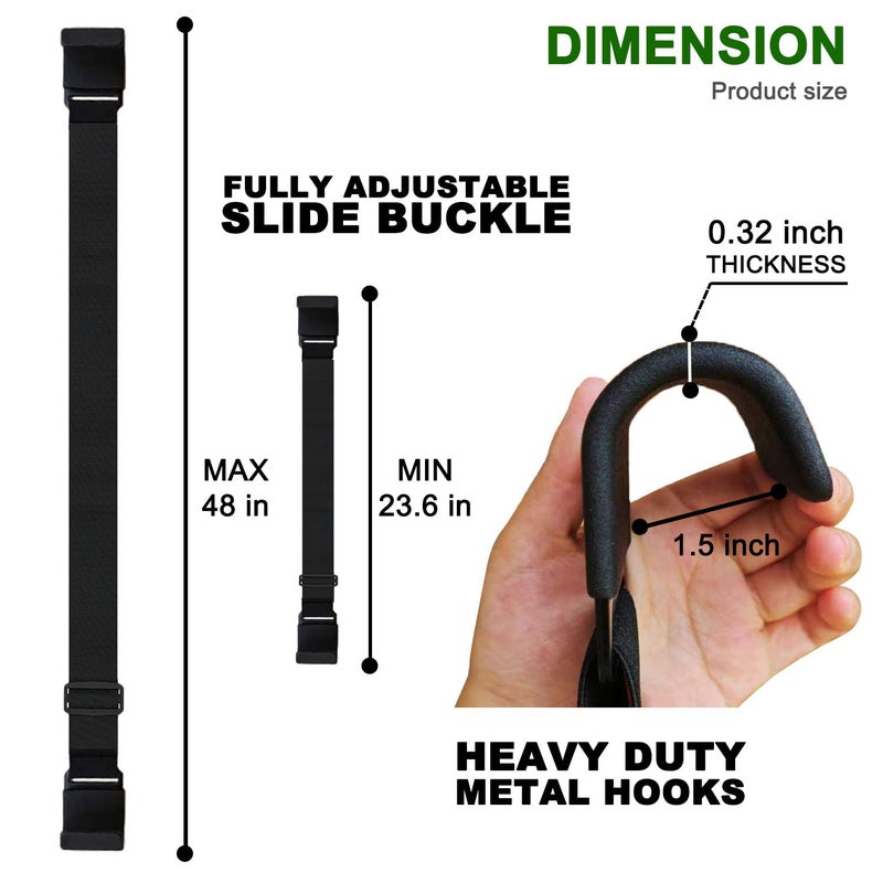 JFOMOYGI Metal Double Claw Trash Can Locks Strap for Animals Universal Trash Can Lid Lock 1PC Adjustable Garbage Can Lid Locks Security Strap Trash Can Bungee Cord Belt Rope for Outside Raccoon Trash Bin Lock - Image 5